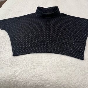 Habitat Black Patterned Poncho